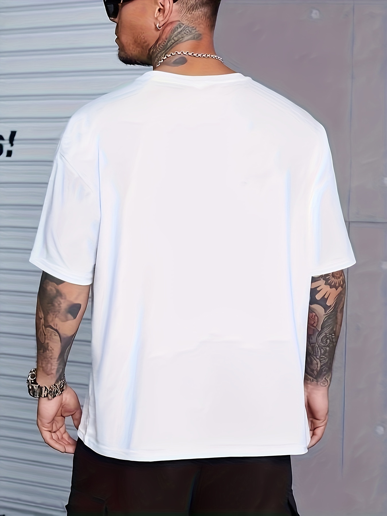 plus size tees creative letter print mens casual tees short sleeve oversized t shirt summer loose tops gifts for man details 11