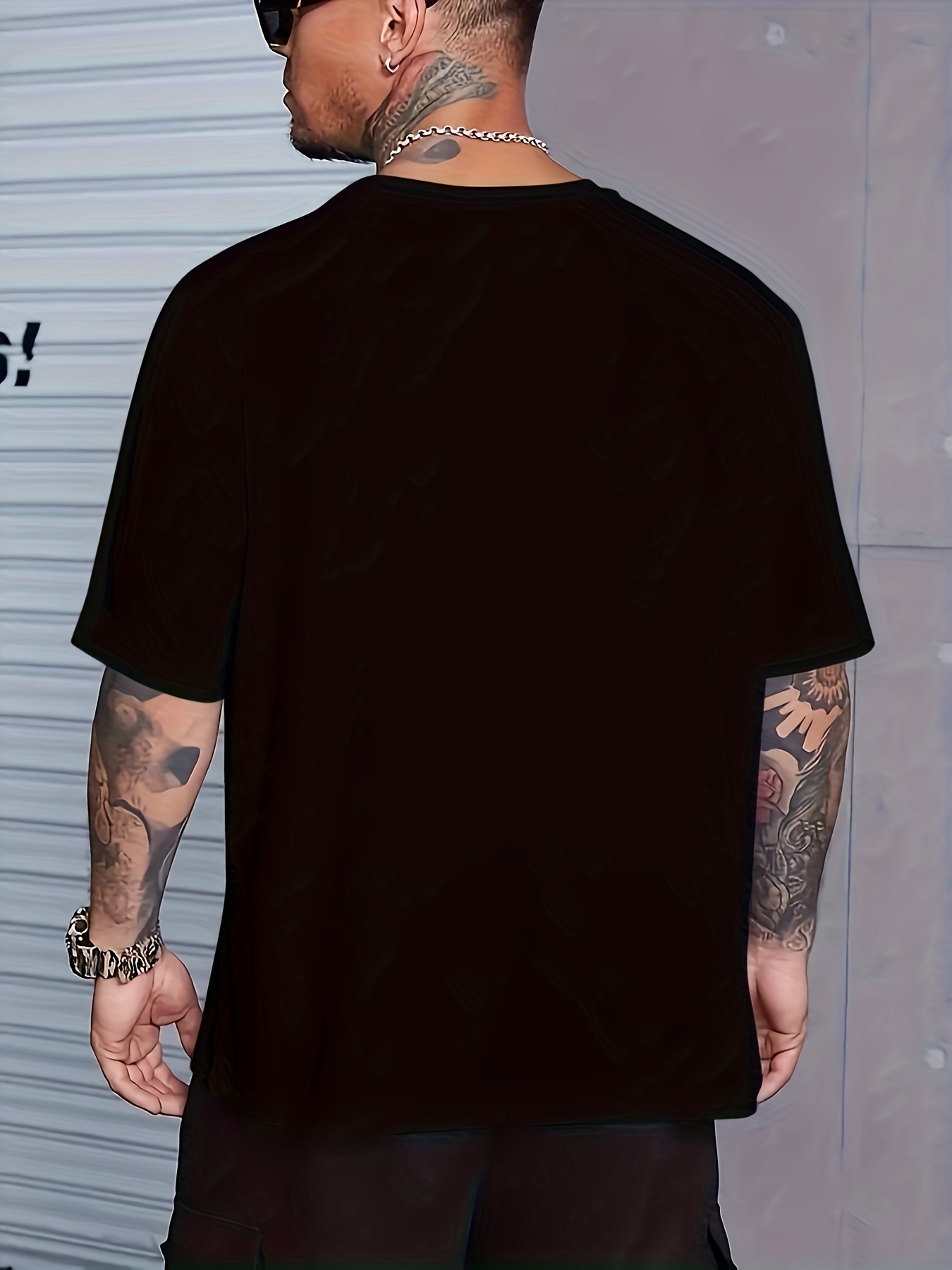 plus size tees creative letter print mens casual tees short sleeve oversized t shirt summer loose tops gifts for man details 16