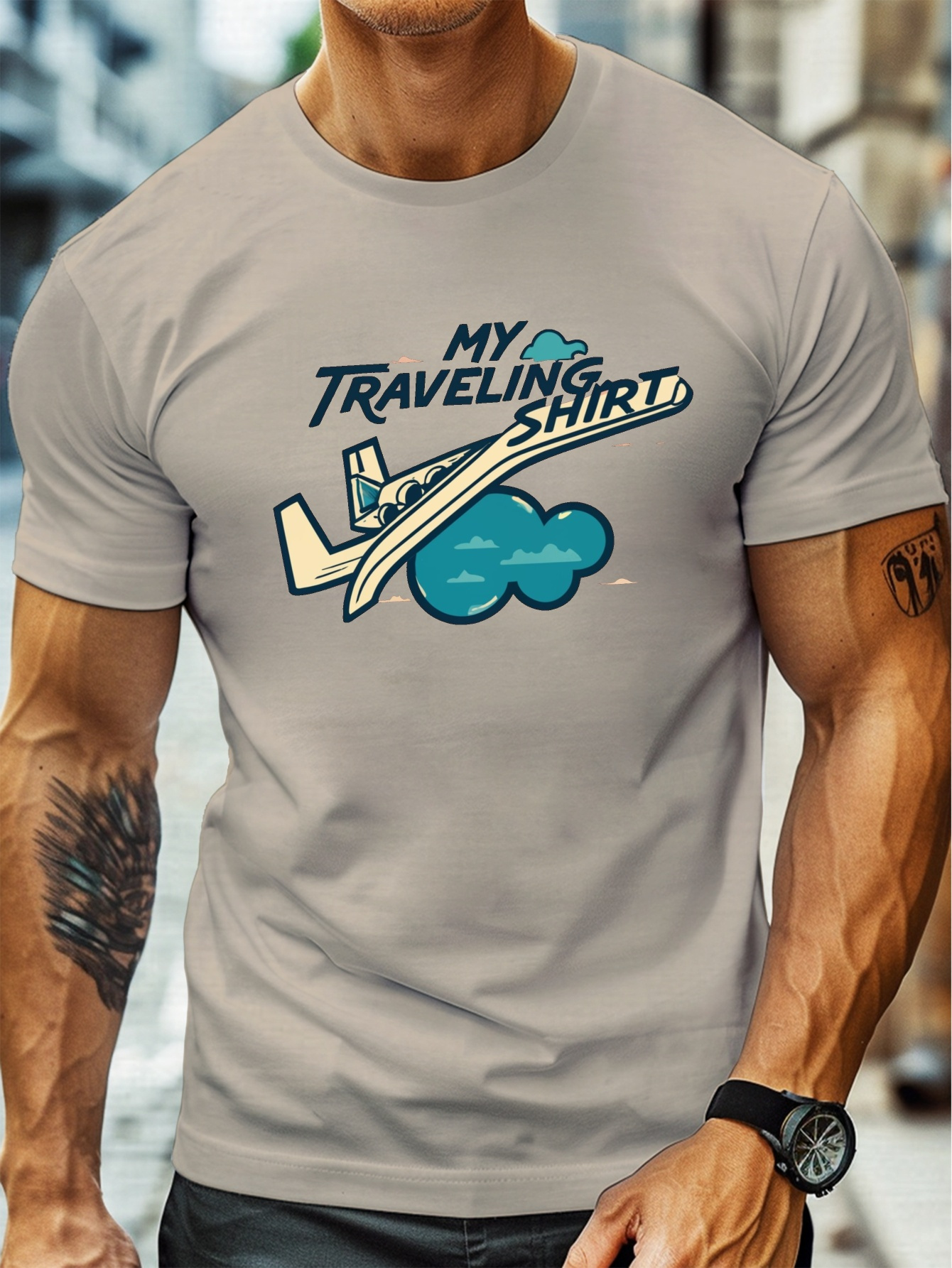 plus size mens summer t shirt plane my traveling shirt graphic print short sleeve tees trend casual tops for daily life big tall guys details 15