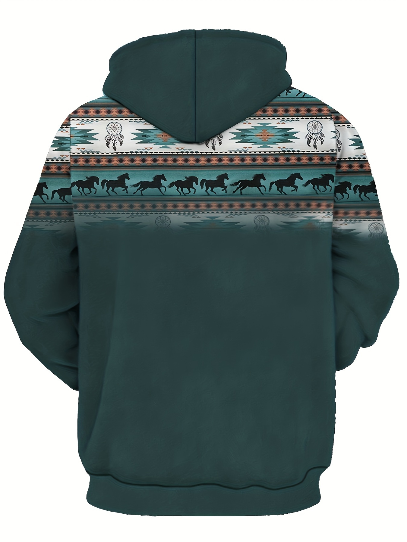 plus size mens ethnic pattern graphic print hooded sweatshirt for spring fall winter mens clothing details 0