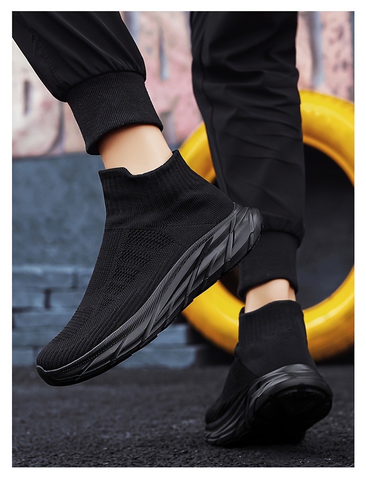 Men S Slip-On Sneakers - Breathable, Comfortable High-Top Casual Shoes With Soft Eva Sole For All Seasons Mens Shoes Shoes For Men details 17