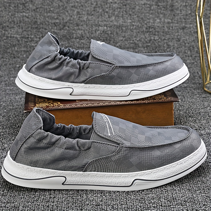 Mens Trendy Solid Colour Slip On Canvas Shoes Comfy Non Slip Durable Breathable Shoes Mens Footwear Shop On Temu And start Saving Temu details 6