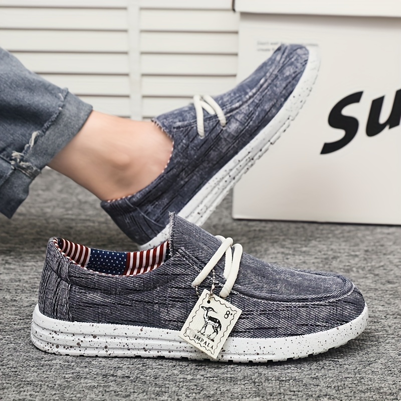 New Mens Casual Canvas Shoes Fashionable And Versatile Soft Soled Walking Shoes Lace Up Lightweight And Breathable Low Top Casual Shoes Men s Shoes Temu details 3