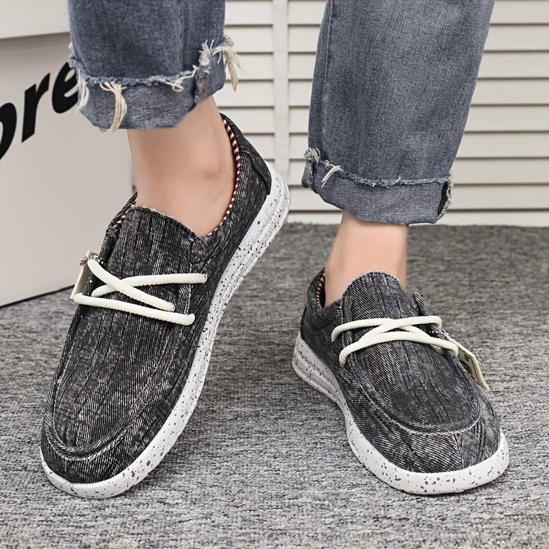 New Mens Casual Canvas Shoes Fashionable And Versatile Soft Soled Walking Shoes Lace Up Lightweight And Breathable Low Top Casual Shoes Men s Shoes Temu details 7