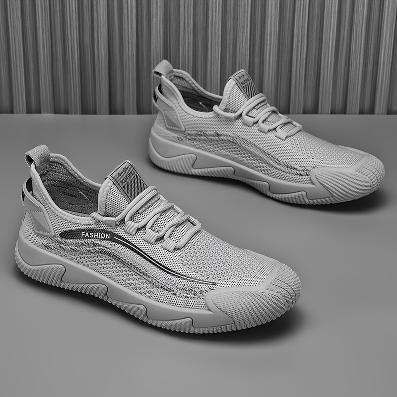 Mens Slip On Sneakers With Shoelaces Odor Resistant Athletic Shoes Lightweight And Breathable Shop The Latest Trends Temu details 7